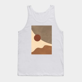 Sun, Scandinavian, Abstract Art Tank Top